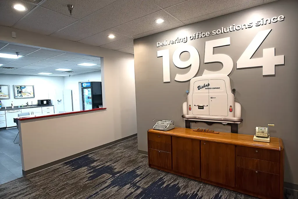 Office 70 Year Wall display BBEC